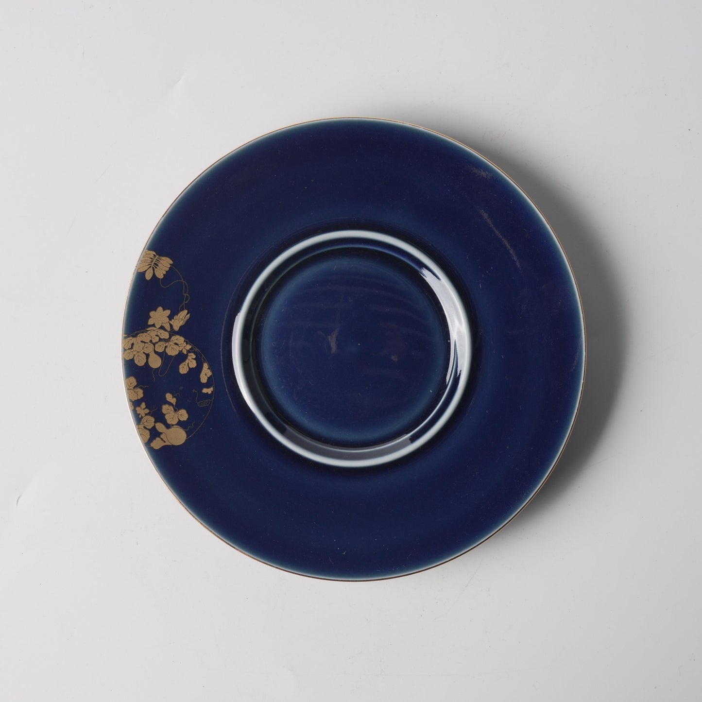 Fu Lu Gold — 6.5" Tengyun Saucer & Meissen White Gourd Double-Boiler Jar