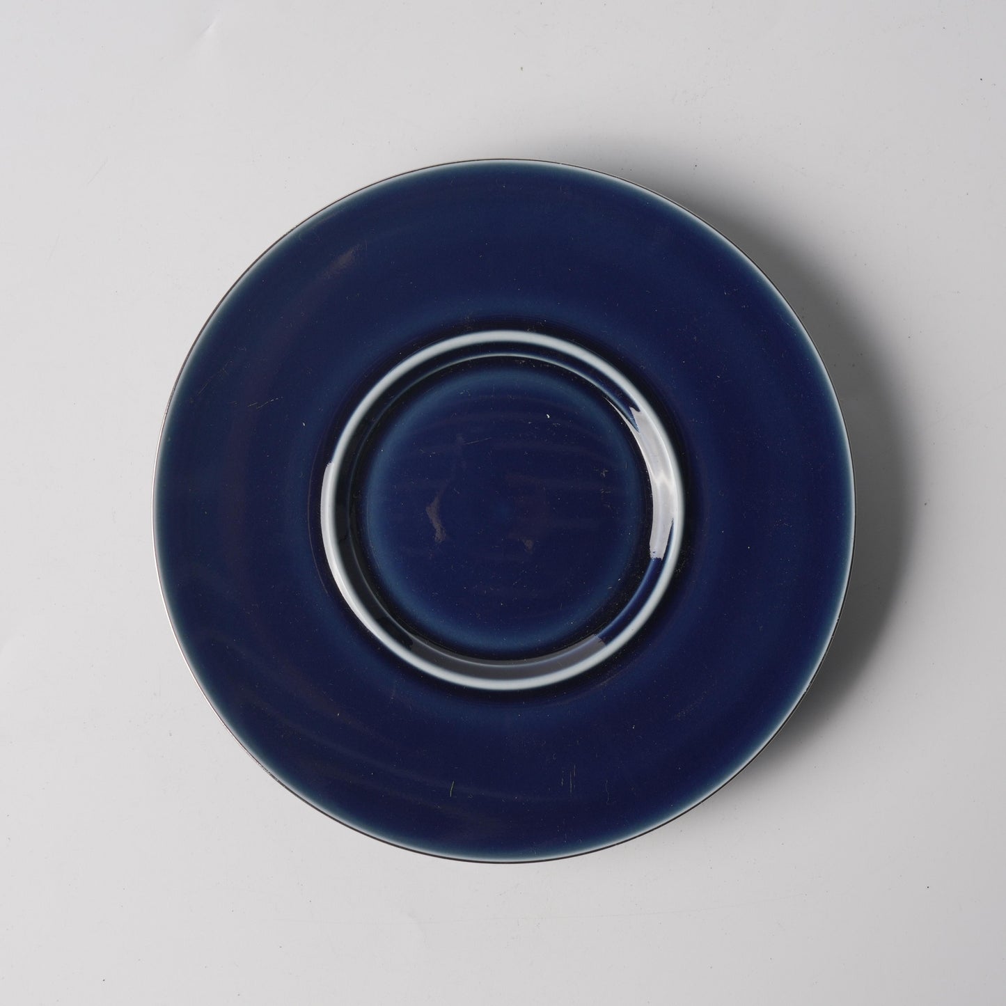 Silver Bamboo & White Gold — 6.5" Tengyun Saucer & 3" Hand-Blown Glass Sea Urchin Cup