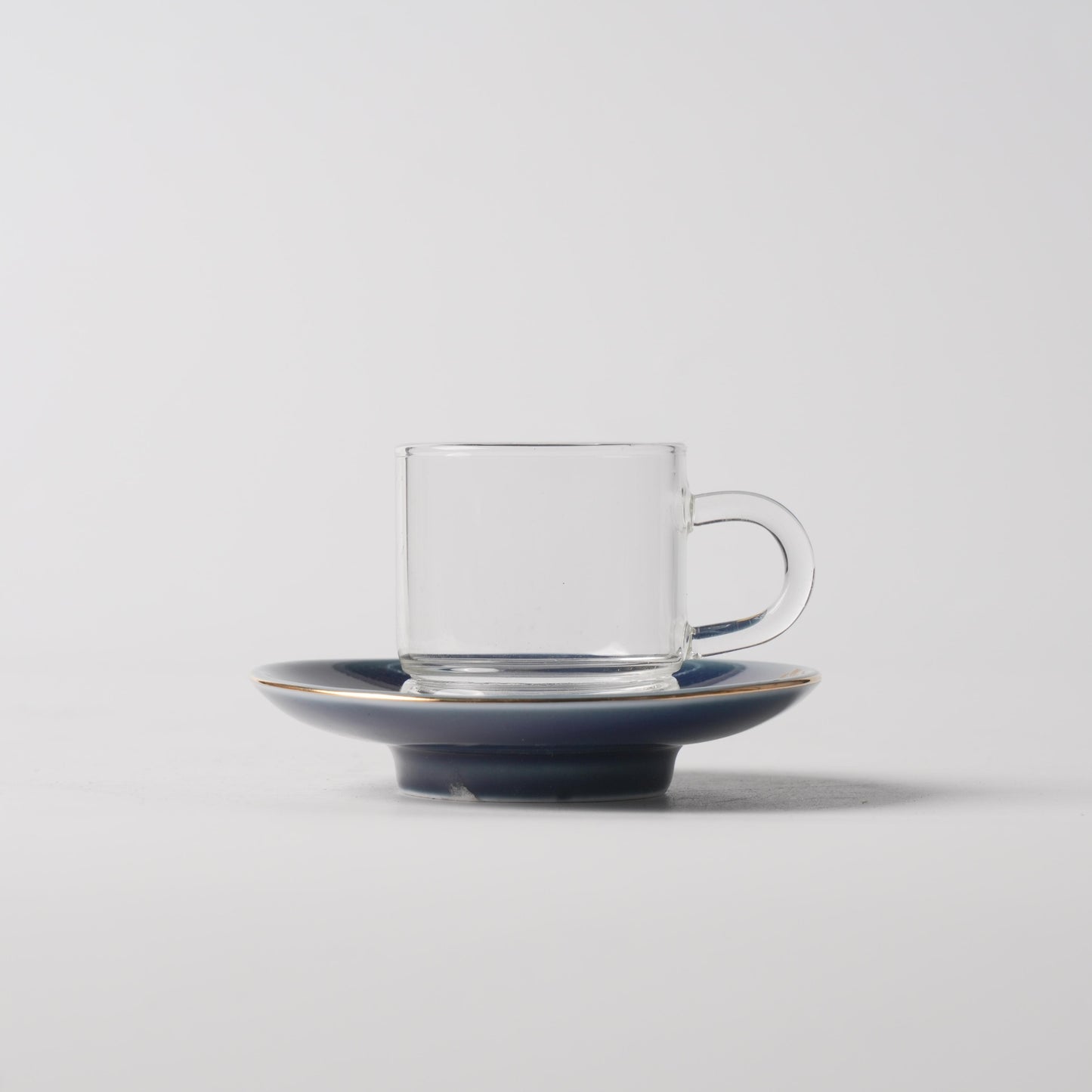 Fu Lu Gold — 4" Fuyao Saucer & 80ml Guest Glass Cup