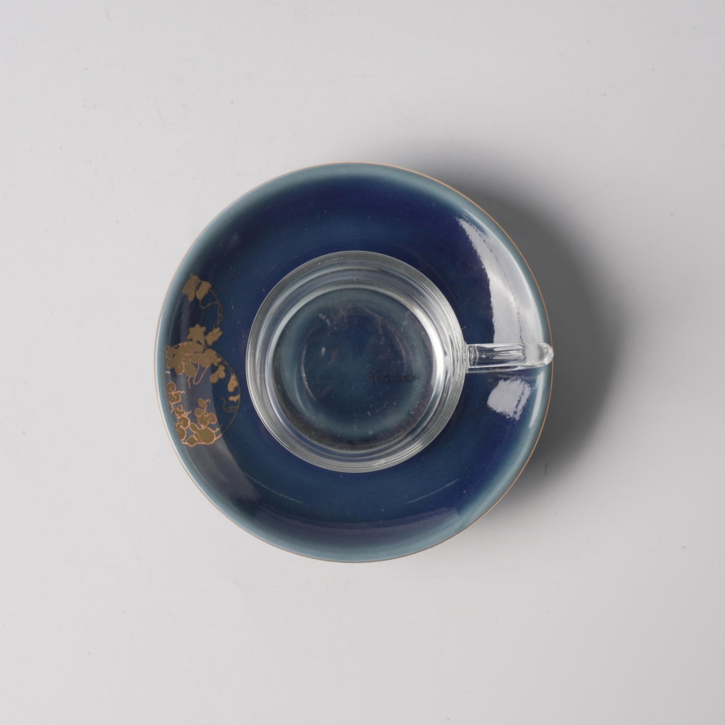 Fu Lu Gold — 4" Fuyao Saucer & 80ml Guest Glass Cup