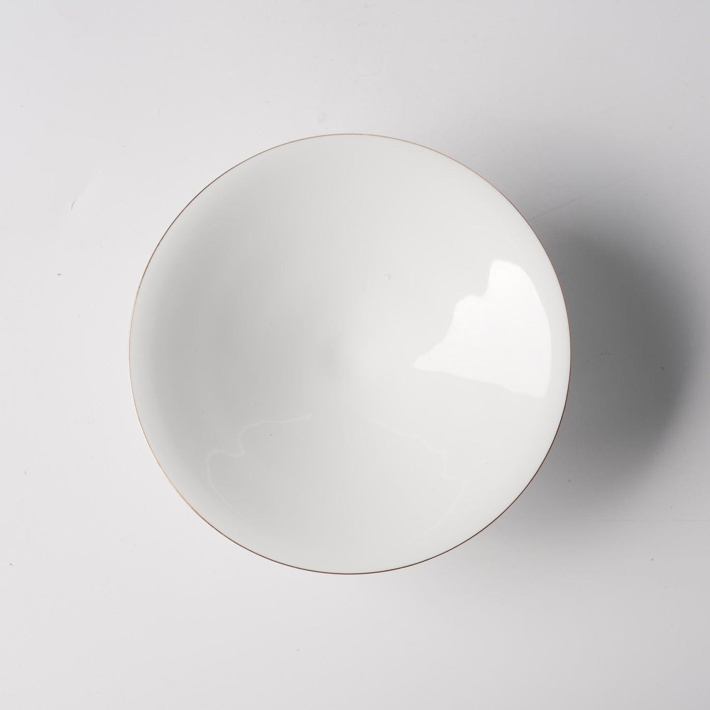 Fu Lu Gold — Blue & White Scroll Footed Dou-Li Shallow Plate