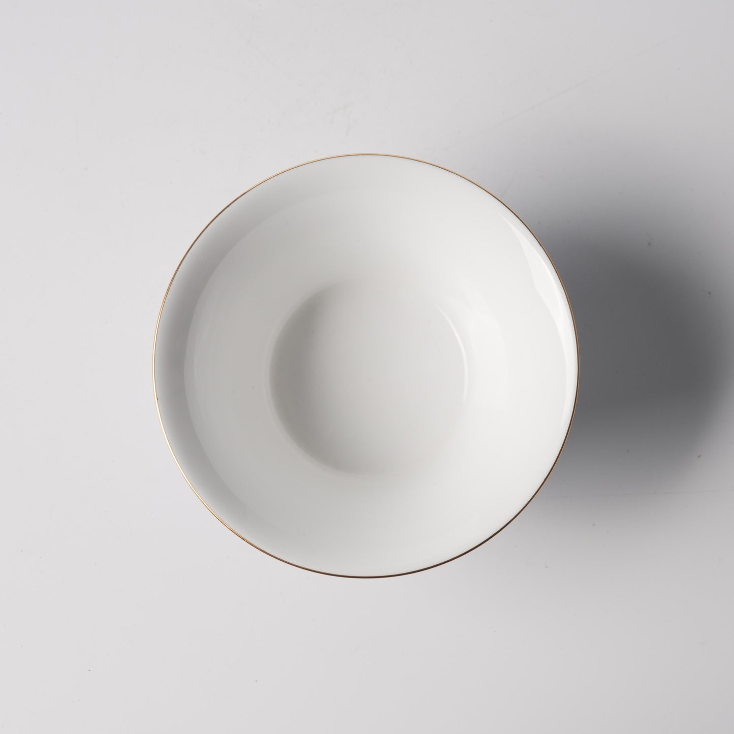 Fu Lu Gold — 4.5" Fuyao Blue & White Scroll Rice Bowl
