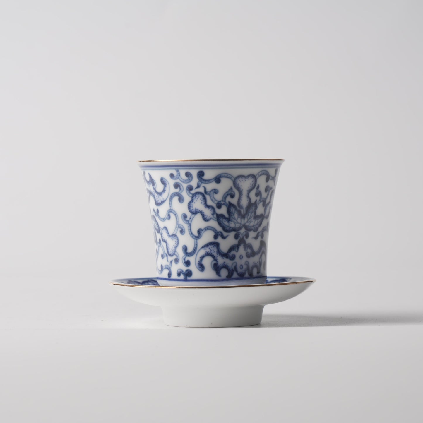 Fu Lu Gold — 3" Fuyao Tea Cup & 4" Saucer Set