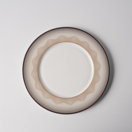 Gold Thread — 11" Flat Dinner Plate