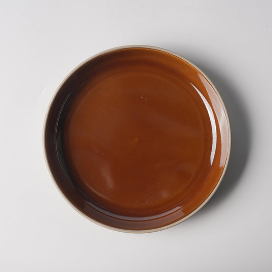 Amber Glaze Straight-Wall Deep Plate