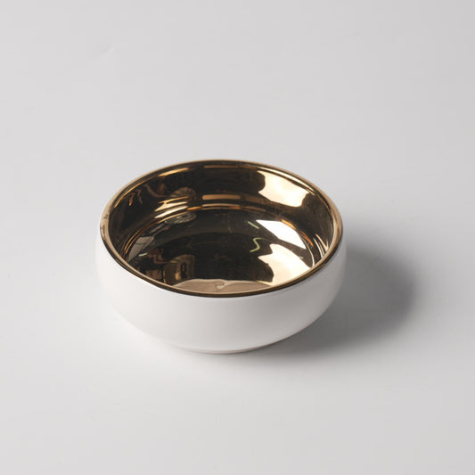 Gold Mirror Interior Korean-Style Round Bowl