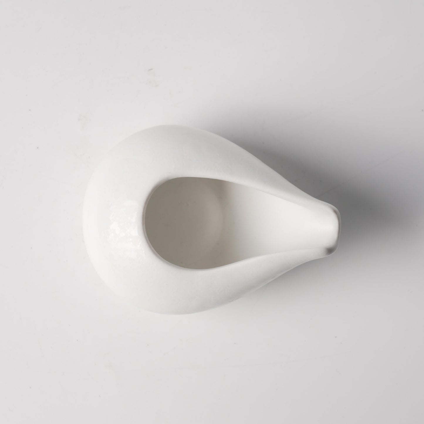 Dot Pearl White Porcelain Sauce Pitcher